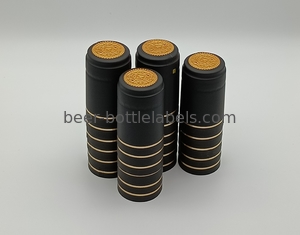 Custom printing logo Heat Shrink Polylaminate PVC Capsule with Tear tab