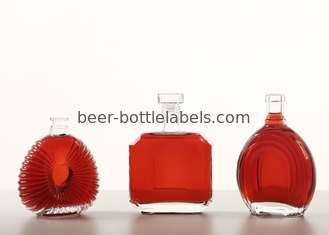 Premium bespoke custom 750 ml 750ml 700ml pewter metal labels rum whisky vodka gin spirits glass wine bottle