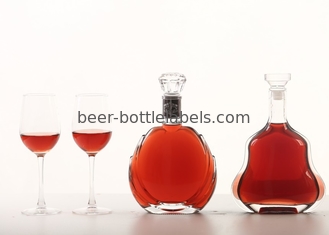 Premium bespoke custom 750 ml 750ml 700ml pewter metal labels rum whisky vodka gin spirits glass wine bottle