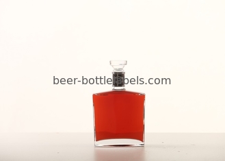Custom 200Ml 375Ml 500Ml 750Ml 1000Ml Transparent Round Empty Flint Glass Liquor Wine Whisky Vodka Tequila Bottle With C