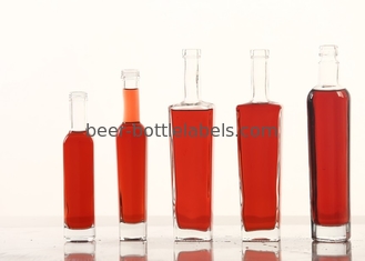 Custom 200Ml 375Ml 500Ml 750Ml 1000Ml Transparent Round Empty Flint Glass Liquor Wine Whisky Vodka Tequila Bottle With C
