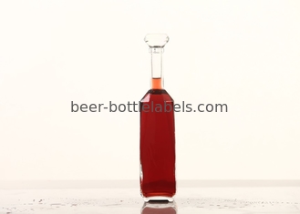 Custom 200Ml 375Ml 500Ml 750Ml 1000Ml Transparent Round Empty Flint Glass Liquor Wine Whisky Vodka Tequila Bottle With C