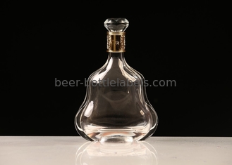 wholesale 500ml 750ml empty Bordeaux shape glass wine bottle customized Clear Empty Liquor Wine Glass Bottles