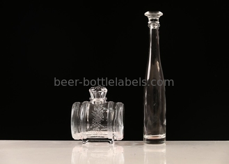 wholesale 500ml 750ml empty Bordeaux shape glass wine bottle customized Clear Empty Liquor Wine Glass Bottles