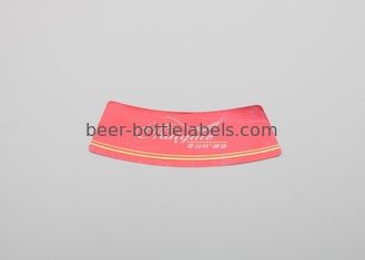 Customized high quality printing gold foil embossed beer red wine self adhesive label with your logo