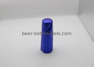 Customize PVC Heat Shrink Caps Seal For Champagne Wine Liquor Bottle Cap Shrink Wrap With Tear stripe