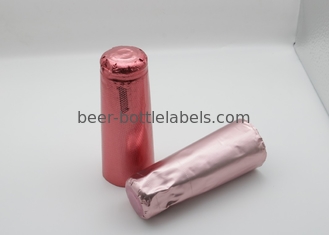 Customize PVC Heat Shrink Caps Seal For Champagne Wine Liquor Bottle Cap Shrink Wrap With Tear stripe