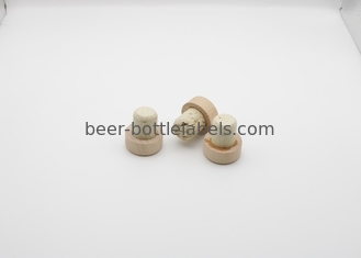 Customized luxury wooden bottle stopper T shape gin whiskey spirits whisky bottle synthetic cork stopper wooden vodka ca