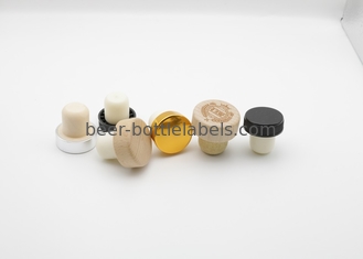 Custom Wood Glass Metal Aluminum Cap Cork Spirit Liquor Vodka Brandy Wine Bottle Cap Cork Round Square Glass Bottle