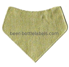 UV Resistant Beer Neck Waterproof Bottle Labels Aluminum Foil Lacquer Coated