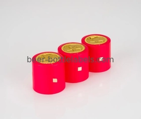 PVC Heat Shrinkable Wine Bottle Foil Capsules Oil Proof Customized Logo Printing