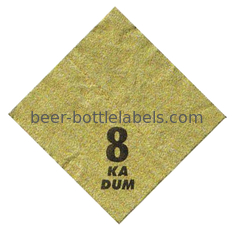 High Temperature Printed Foil Labels Custom Beer Bottle Labels Eco Friendly