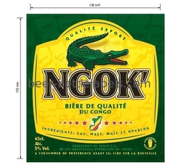 High Wet Strenth Print Beer Labels Bottle Stickers Environment Friendly