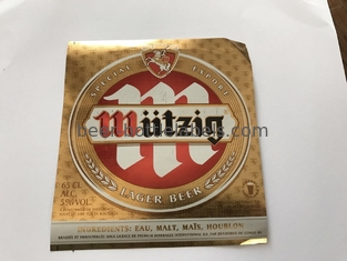 Square Personalised Wine Bottle Labels Self Adhesive Offset Printing