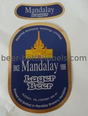 Wet Strenth Paper Self Adhesive Beer Labels Waterproof For Beer Bottle