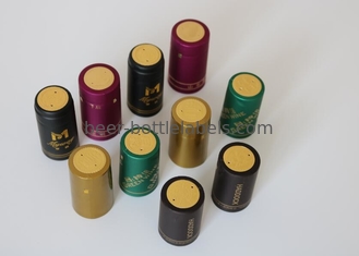 Olive Oil Glass Heat Shrink Bottle Caps Gold Plating With Shrink Sleeve
