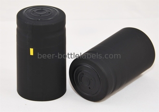 30 Black Wine Bottle Shrink Capsules Metallic Ruby Red PVC Shrink Capsules