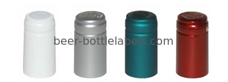 Customized Red PVC Wine Capsule Heat Shrinker Gravure Printing 75 Micron