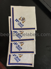 Multi Color Beer Bottle Stickers Square Aluminum Foil Personalized Wine Labels Non Toxic