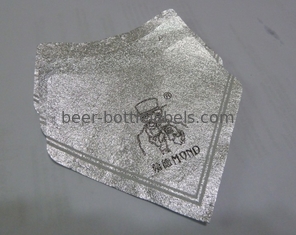 Silver Self Adhesive Removing Beer Bottle Labels Aluminum Foil Heat Resistant