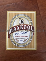 Oil Proof Self Adhesive Labels Aluminum Stickers Metallic Paper UV Printing