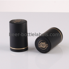 custom logo Champagne PVC shrink capsule embossed wine bottle shrink capsule cap sleeve