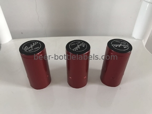 Hot shrink capsule for wine bottles black caps