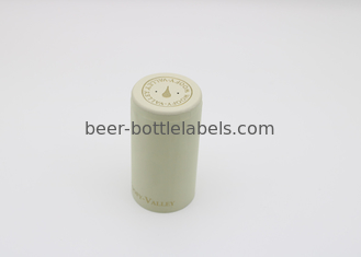 Custom printed design polylaminate capsule heat Shrinkable wine bottle capsule with tear-off strip 30*60mm aluminum caps