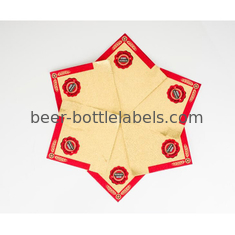 newest price wholesale custom printed embossing aluminum foil for beer bottle neck wrapping label