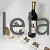 Manufacturer Luxury Embossed Red Sticker Metal Logo Beer Drink Water Self Wine Bottle Adhesive Label