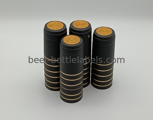 Custom printing logo Heat Shrink Polylaminate PVC Capsule with Tear tab