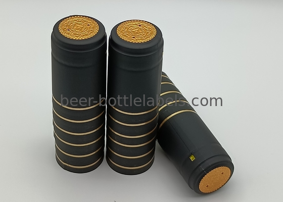 Custom printing logo Heat Shrink Polylaminate PVC Capsule with Tear tab