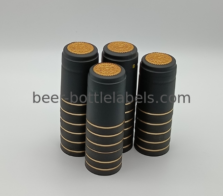 Custom printing logo Heat Shrink Polylaminate PVC Capsule with Tear tab