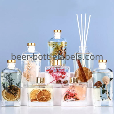 Aluminum top wooden top plastic electroplating synthetic cork stopper Matching glass bottle wine bottle aromatherapy bot