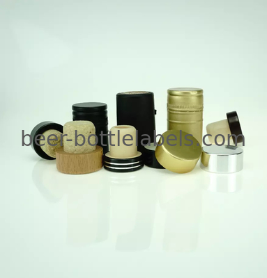 T shape Zamak metal plastic wooden liquor brandy spirits tequila vodka gin rum bottle synthetic cork stopper