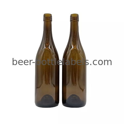 High Quality Dry Red Wine Glass Bottle Dark Green Color 750 ml Bottle Factory Price