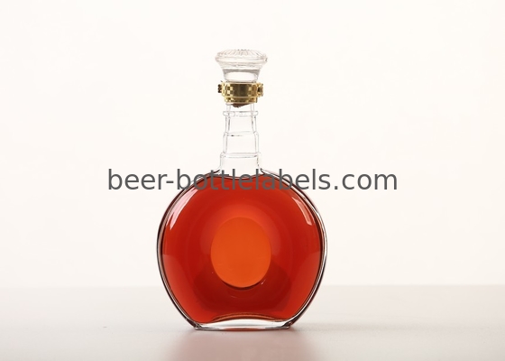 Free sample Tall and Thin Cork Top 375ml 500ml 750ml Clear Gin Vodka Ice Wine Glass Bottle