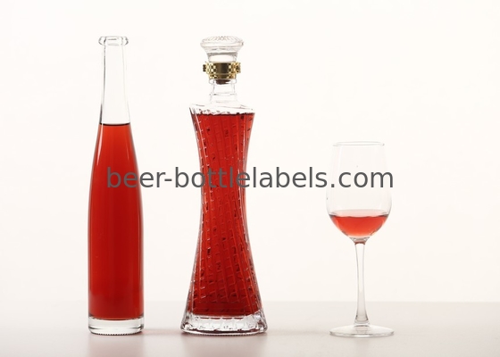 750ml 700ml 500ml Custom Empty Glass Bottle with Stopper Screw Cap Cork for Gin Vodka Whisky Tequila Liquor Alcohol