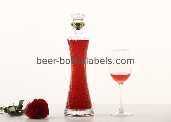 750ml 700ml 500ml Custom Empty Glass Bottle with Stopper Screw Cap Cork for Gin Vodka Whisky Tequila Liquor Alcohol