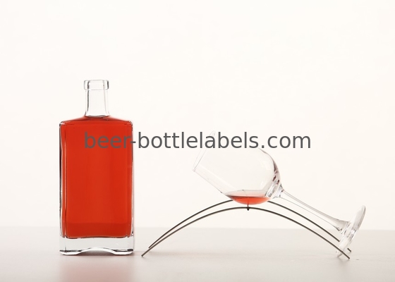 750ml 700ml 500ml Custom Empty Glass Bottle with Stopper Screw Cap Cork for Gin Vodka Whisky Tequila Liquor Alcohol
