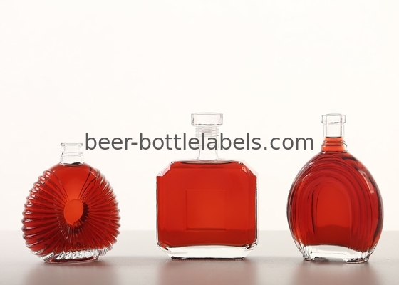 Premium bespoke custom 750 ml 750ml 700ml pewter metal labels rum whisky vodka gin spirits glass wine bottle