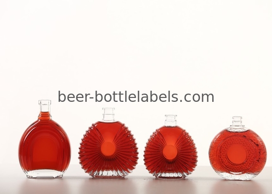 Premium bespoke custom 750 ml 750ml 700ml pewter metal labels rum whisky vodka gin spirits glass wine bottle