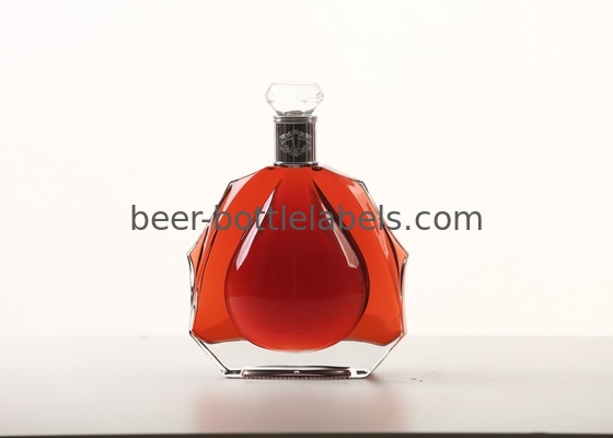 Premium bespoke custom 750 ml 750ml 700ml pewter metal labels rum whisky vodka gin spirits glass wine bottle