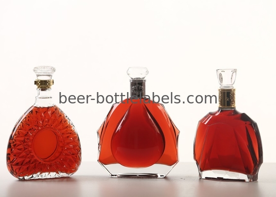 Premium bespoke custom 750 ml 750ml 700ml pewter metal labels rum whisky vodka gin spirits glass wine bottle