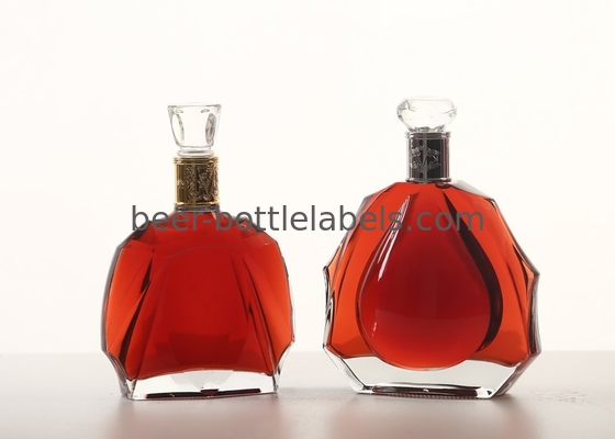 Premium bespoke custom 750 ml 750ml 700ml pewter metal labels rum whisky vodka gin spirits glass wine bottle