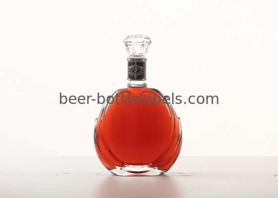 Premium bespoke custom 750 ml 750ml 700ml pewter metal labels rum whisky vodka gin spirits glass wine bottle