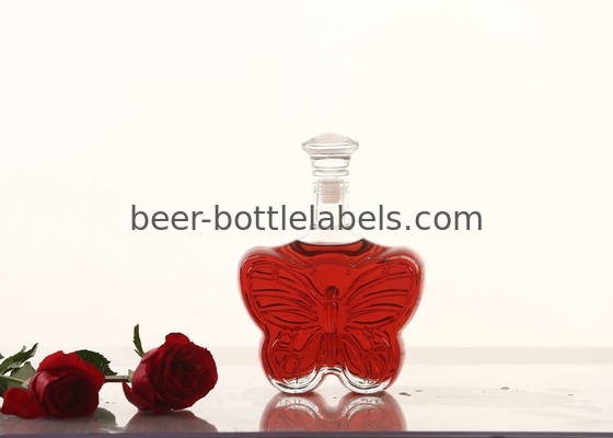 Custom 200Ml 375Ml 500Ml 750Ml 1000Ml Transparent Round Empty Flint Glass Liquor Wine Whisky Vodka Tequila Bottle With C