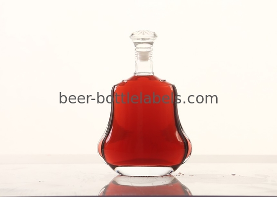 Custom 200Ml 375Ml 500Ml 750Ml 1000Ml Transparent Round Empty Flint Glass Liquor Wine Whisky Vodka Tequila Bottle With C