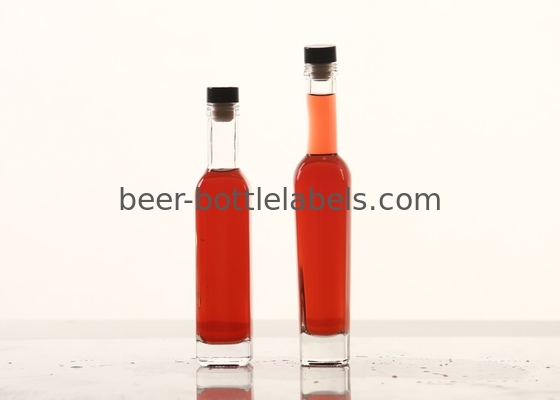 Custom 200Ml 375Ml 500Ml 750Ml 1000Ml Transparent Round Empty Flint Glass Liquor Wine Whisky Vodka Tequila Bottle With C