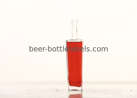 Custom 200Ml 375Ml 500Ml 750Ml 1000Ml Transparent Round Empty Flint Glass Liquor Wine Whisky Vodka Tequila Bottle With C
